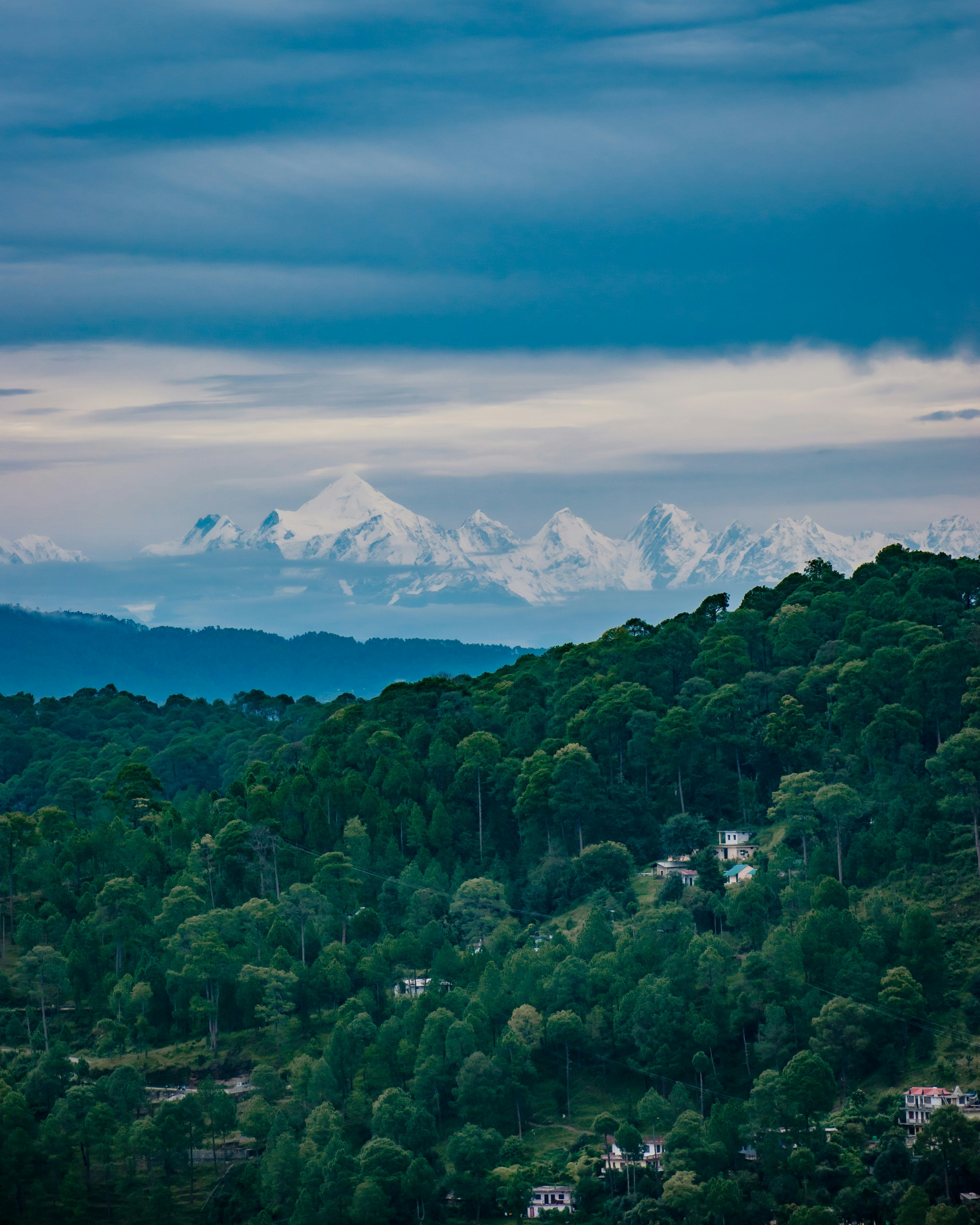 Himalayan views from the hills of Ranikhet